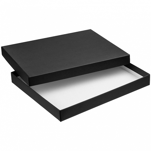 Коробка Overlap, черная с логотипом в Нефтекамске заказать по выгодной цене в кибермаркете AvroraStore