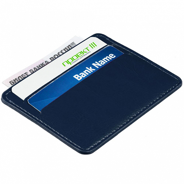 Чехол для карточек Nebraska, синий с логотипом в Нефтекамске заказать по выгодной цене в кибермаркете AvroraStore