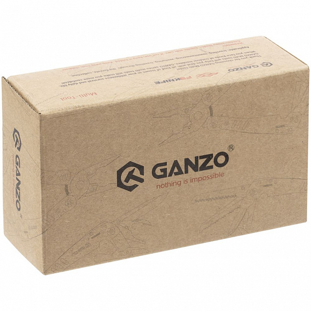 Мультитул Ganzo G202, черный с логотипом в Нефтекамске заказать по выгодной цене в кибермаркете AvroraStore