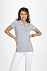 Рубашка поло женская PERFECT WOMEN 180 серый меланж с логотипом в Нефтекамске заказать по выгодной цене в кибермаркете AvroraStore