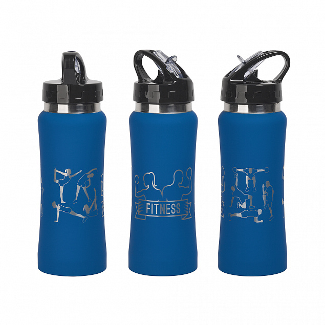 Бутылка для воды "Индиана" 600 мл, покрытие soft touch с логотипом в Нефтекамске заказать по выгодной цене в кибермаркете AvroraStore