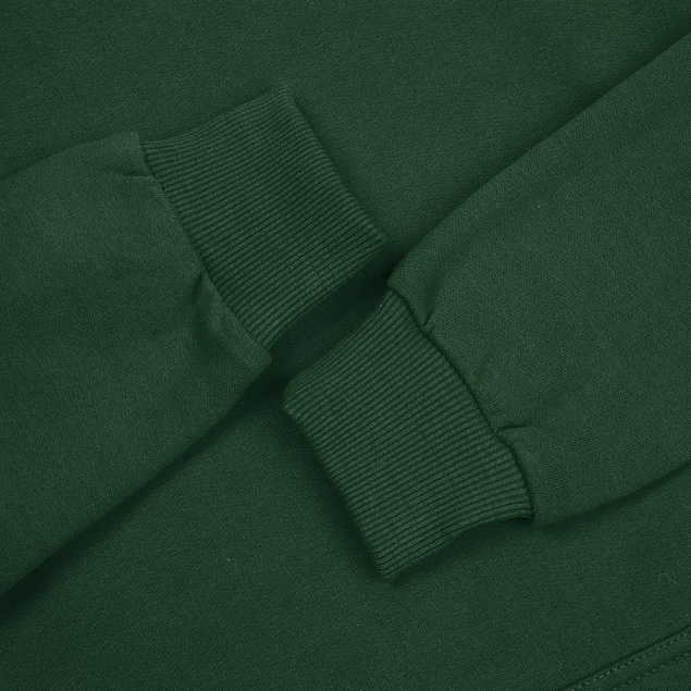 Толстовка с капюшоном Unit Kirenga Heavy, темно-зеленая с логотипом в Нефтекамске заказать по выгодной цене в кибермаркете AvroraStore