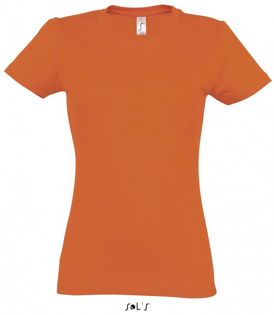 Фуфайка (футболка) IMPERIAL женская,Оранжевый L с логотипом в Нефтекамске заказать по выгодной цене в кибермаркете AvroraStore