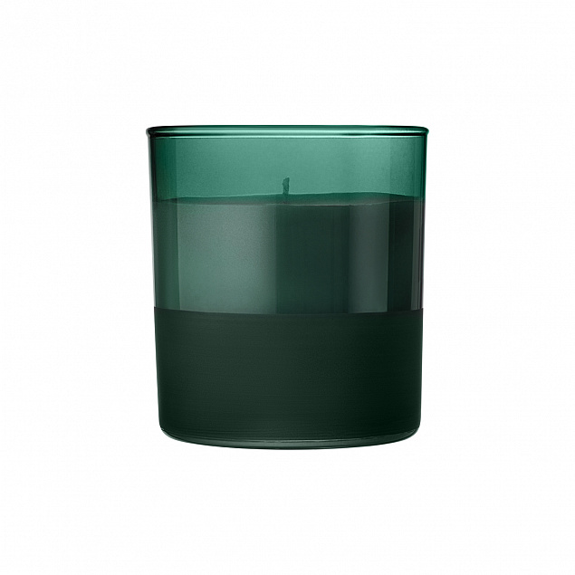Ароматическая свеча, Emerald, зеленая с логотипом в Нефтекамске заказать по выгодной цене в кибермаркете AvroraStore