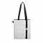 Шоппер Superbag Bubble (белый с черным) с логотипом в Нефтекамске заказать по выгодной цене в кибермаркете AvroraStore