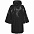 Дождевик-плащ CloudTime, черный с логотипом в Нефтекамске заказать по выгодной цене в кибермаркете AvroraStore