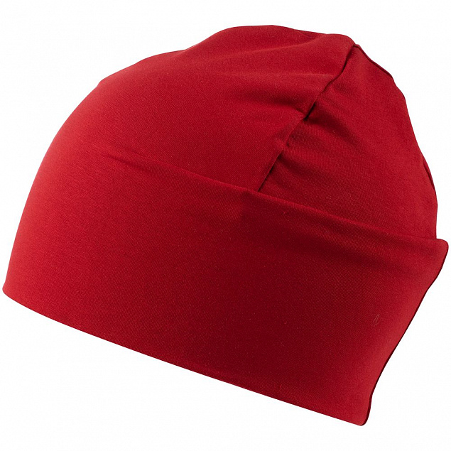 Шапка HeadOn ver.2, красная с логотипом в Нефтекамске заказать по выгодной цене в кибермаркете AvroraStore