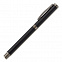 Алюминиевая ручка Lille с гелевым заправочным стержнем, черная с логотипом в Нефтекамске заказать по выгодной цене в кибермаркете AvroraStore