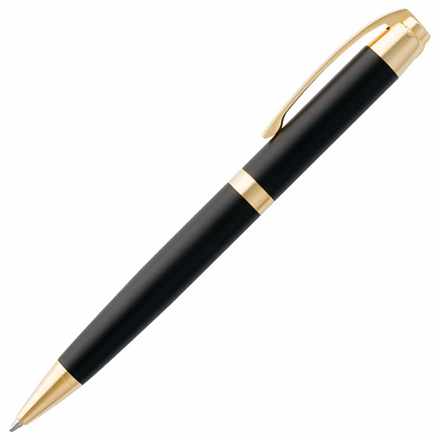 Ручка шариковая Razzo Gold, черная с логотипом в Нефтекамске заказать по выгодной цене в кибермаркете AvroraStore