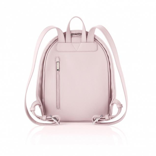 Рюкзак Elle Fashion с защитой от карманников, розовый с логотипом в Нефтекамске заказать по выгодной цене в кибермаркете AvroraStore