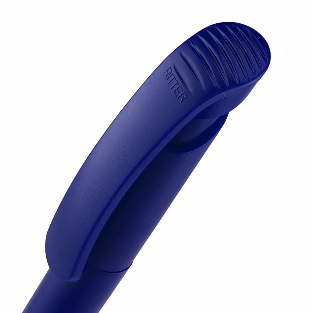 Ручка шариковая Clear Solid, синяя с логотипом в Нефтекамске заказать по выгодной цене в кибермаркете AvroraStore