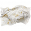 Плед Draconia, белый с золотистым с логотипом в Нефтекамске заказать по выгодной цене в кибермаркете AvroraStore