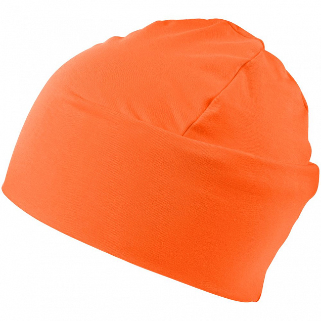 Шапка HeadOn ver.2, оранжевая с логотипом в Нефтекамске заказать по выгодной цене в кибермаркете AvroraStore