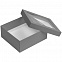 Коробка Teaser с окошком, серая с логотипом в Нефтекамске заказать по выгодной цене в кибермаркете AvroraStore