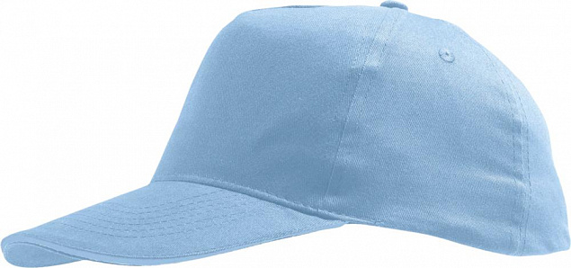 Бейсболка SUNNY, голубая с логотипом в Нефтекамске заказать по выгодной цене в кибермаркете AvroraStore
