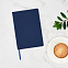 Ежедневник Latte soft touch недатированный, синий с логотипом в Нефтекамске заказать по выгодной цене в кибермаркете AvroraStore