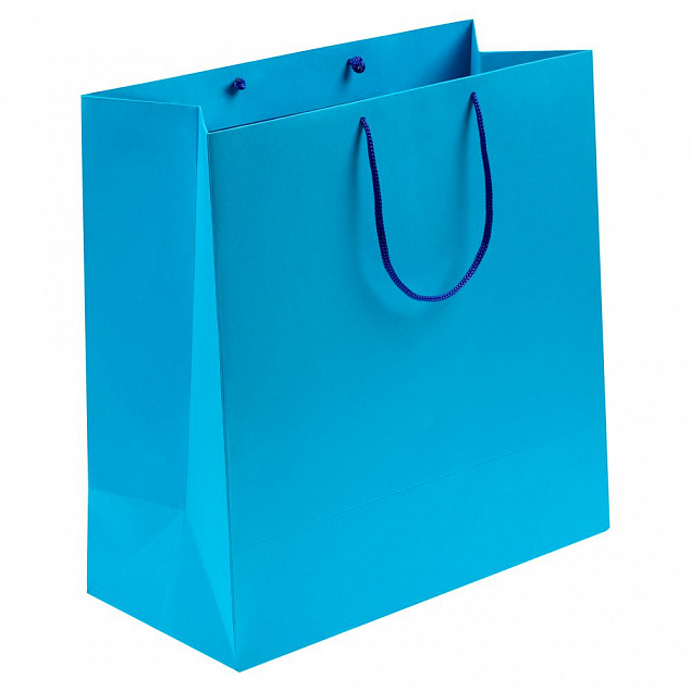 Пакет Porta, большой, голубой с логотипом в Нефтекамске заказать по выгодной цене в кибермаркете AvroraStore