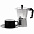 Набор для кофе Clio, черный с логотипом в Нефтекамске заказать по выгодной цене в кибермаркете AvroraStore