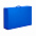 Коробка складная подарочная, 37x25x10cm, кашированный картон, синий с логотипом в Нефтекамске заказать по выгодной цене в кибермаркете AvroraStore