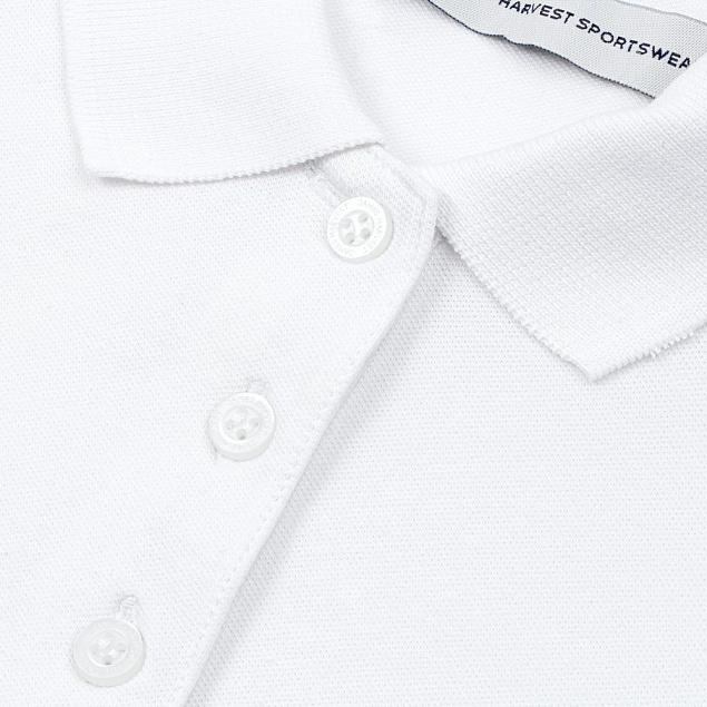 Рубашка поло женская Neptune, белая с логотипом в Нефтекамске заказать по выгодной цене в кибермаркете AvroraStore