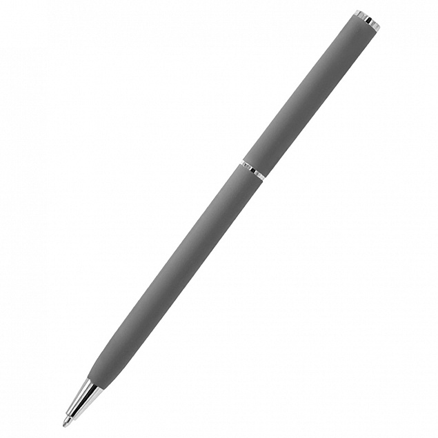 Ручка шариковая металлическая Tinny Soft - Серый CC с логотипом в Нефтекамске заказать по выгодной цене в кибермаркете AvroraStore