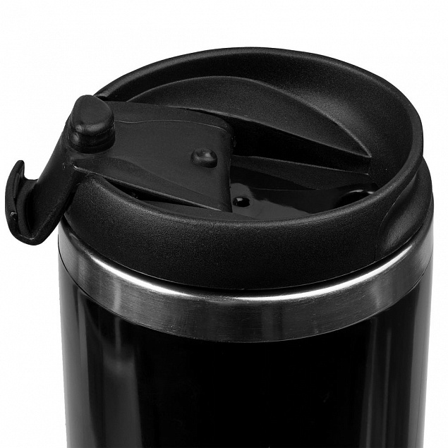 Термостакан Prism, черный с логотипом в Нефтекамске заказать по выгодной цене в кибермаркете AvroraStore