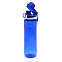 Пластиковая бутылка Verna, синий с логотипом в Нефтекамске заказать по выгодной цене в кибермаркете AvroraStore