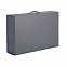 Коробка складная подарочная, 37x25x10cm, кашированный картон, серый с логотипом в Нефтекамске заказать по выгодной цене в кибермаркете AvroraStore