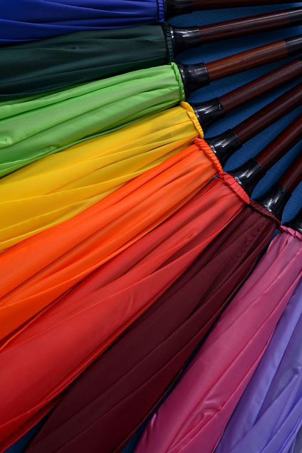 Зонт-трость Standard, бордовый с логотипом в Нефтекамске заказать по выгодной цене в кибермаркете AvroraStore