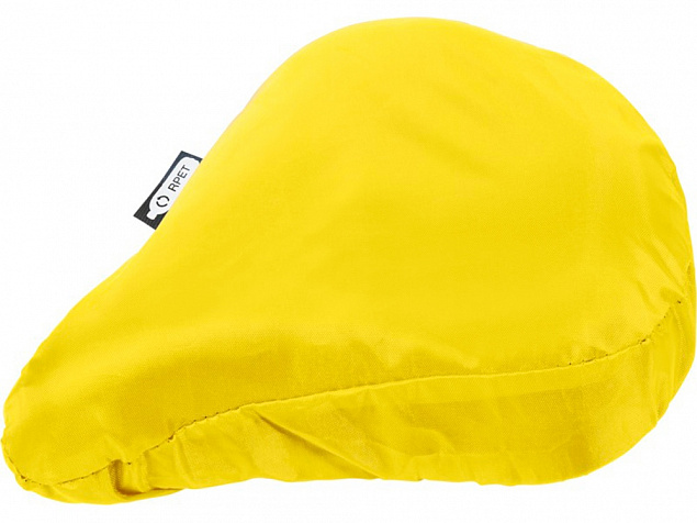 Водонепроницаемый чехол для велосипедного седла из переработанного ПЭТ Jesse, желтый с логотипом в Нефтекамске заказать по выгодной цене в кибермаркете AvroraStore