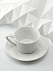 Чайная пара Diamante Bianco, белая с логотипом в Нефтекамске заказать по выгодной цене в кибермаркете AvroraStore