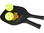 Enrique комплект ракеток в сетчатом чехле, черный с логотипом в Нефтекамске заказать по выгодной цене в кибермаркете AvroraStore