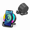 Беспроводная Bluetooth колонка U-Tone RGB c функцией беспроводной зарядки 15W, черный с логотипом в Нефтекамске заказать по выгодной цене в кибермаркете AvroraStore