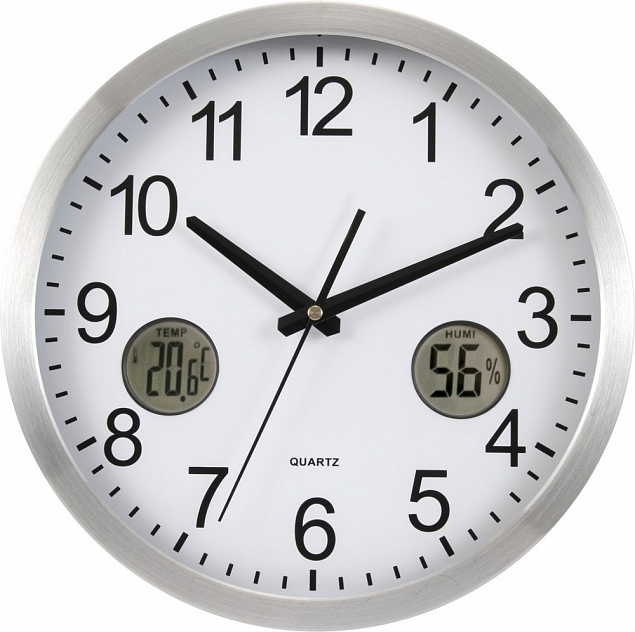 Настенные часы, метеостанция с логотипом в Нефтекамске заказать по выгодной цене в кибермаркете AvroraStore