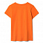 Футболка женская T-bolka Lady, оранжевая с логотипом в Нефтекамске заказать по выгодной цене в кибермаркете AvroraStore