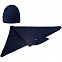 Шапка Greta, темно-синяя с логотипом в Нефтекамске заказать по выгодной цене в кибермаркете AvroraStore