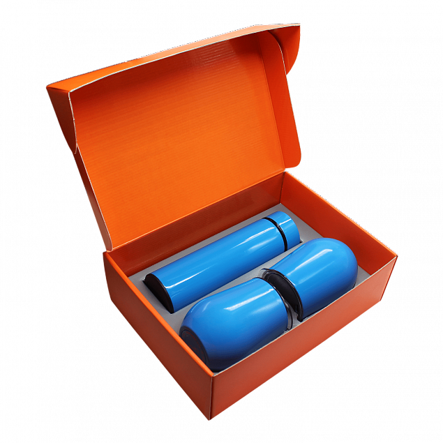 Набор Hot Box C2 G, голубой с логотипом в Нефтекамске заказать по выгодной цене в кибермаркете AvroraStore