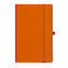 Бизнес-блокнот "Gracy", 130х210 мм, оранжев., кремовая бумага, гибкая обложка, в линейку, на резинке с логотипом в Нефтекамске заказать по выгодной цене в кибермаркете AvroraStore