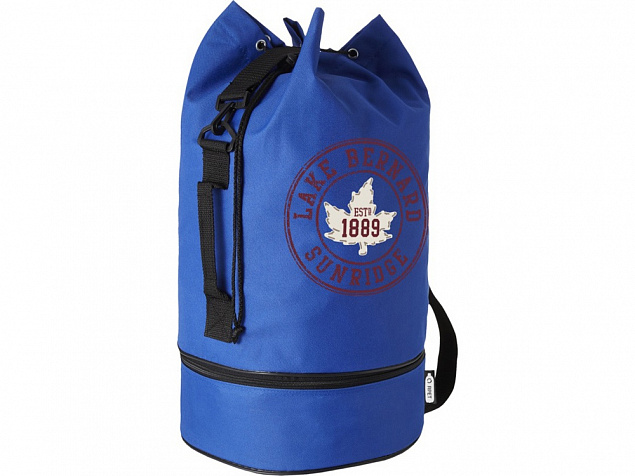 Idaho, спортивная сумка из переработанного PET-пластика, синий с логотипом в Нефтекамске заказать по выгодной цене в кибермаркете AvroraStore
