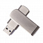 USB flash-карта SWING METAL (16Гб), серебристая, 5,3х1,7х0,9 см, металл с логотипом в Нефтекамске заказать по выгодной цене в кибермаркете AvroraStore