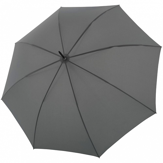 Зонт-трость Nature Stick AC, серый с логотипом в Нефтекамске заказать по выгодной цене в кибермаркете AvroraStore