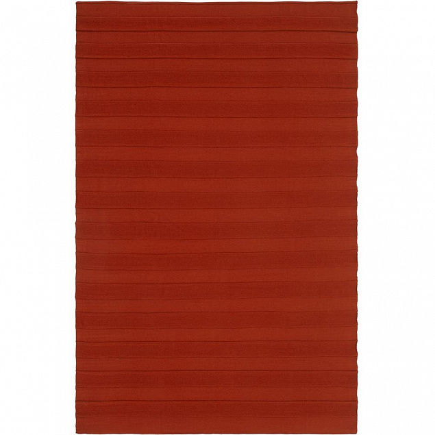 Плед Pleat, коричневый (терракота) с логотипом в Нефтекамске заказать по выгодной цене в кибермаркете AvroraStore