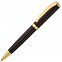 Ручка шариковая Forza, черная с золотистым с логотипом в Нефтекамске заказать по выгодной цене в кибермаркете AvroraStore