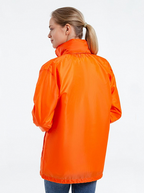 Ветровка унисекс SHIFT, оранжевая с логотипом в Нефтекамске заказать по выгодной цене в кибермаркете AvroraStore