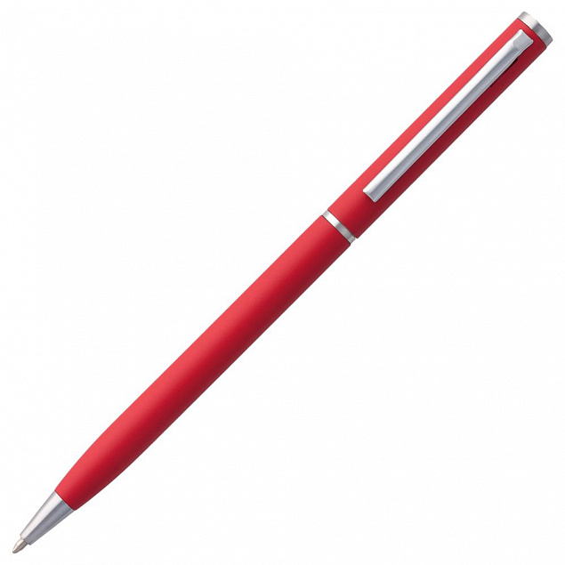 Ручка шариковая Hotel Chrome, ver.2, красная с логотипом в Нефтекамске заказать по выгодной цене в кибермаркете AvroraStore