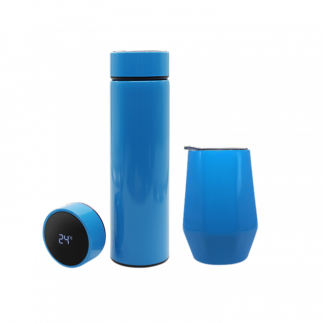 Набор Hot Box E grey (голубой) с логотипом в Нефтекамске заказать по выгодной цене в кибермаркете AvroraStore