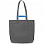 Шопер Sensa, серый с синим с логотипом в Нефтекамске заказать по выгодной цене в кибермаркете AvroraStore