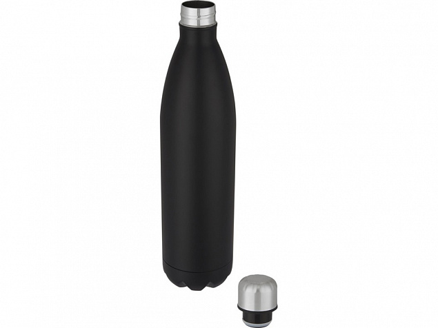 Cove, бутылка из нержавеющей стали объемом 1 л с вакуумной изоляцией, черный с логотипом в Нефтекамске заказать по выгодной цене в кибермаркете AvroraStore