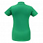 Рубашка поло женская ID.001 зеленая с логотипом в Нефтекамске заказать по выгодной цене в кибермаркете AvroraStore