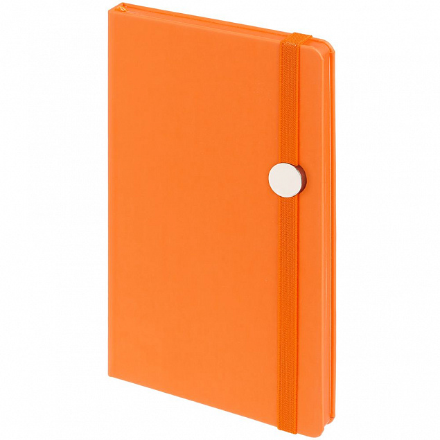 Блокнот Shall Round, оранжевый с логотипом в Нефтекамске заказать по выгодной цене в кибермаркете AvroraStore